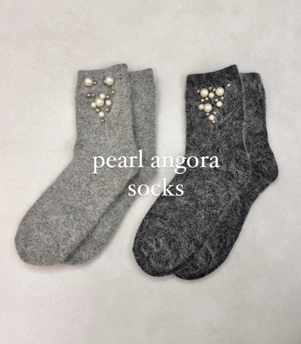 pearl angora socks